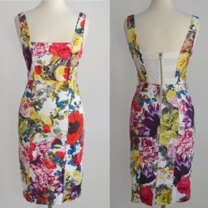 EUC Alice + Olivia Natalee Floral Sheath Dress